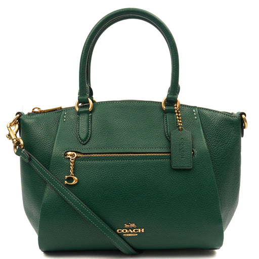 Picture of Coach Satchel Elise Satchel in Green, Leather