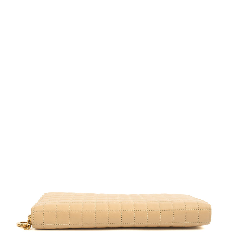Celine Wallet in Cream, Leather