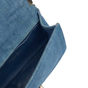 Picture of Chanel Shoulder Bag Boy - Medium in Blue, Fabric