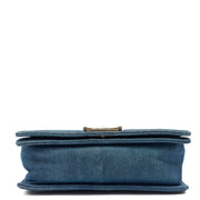 Picture of Chanel Shoulder Bag Boy - Medium in Blue, Fabric