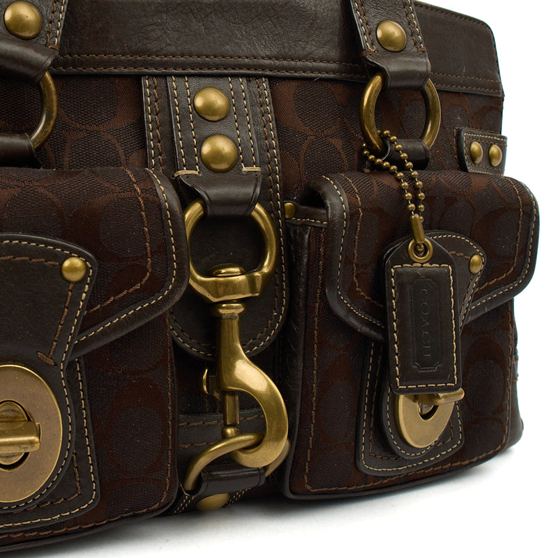 Picture of Coach Shoulder Bag Willow Tote in Brown, Leather