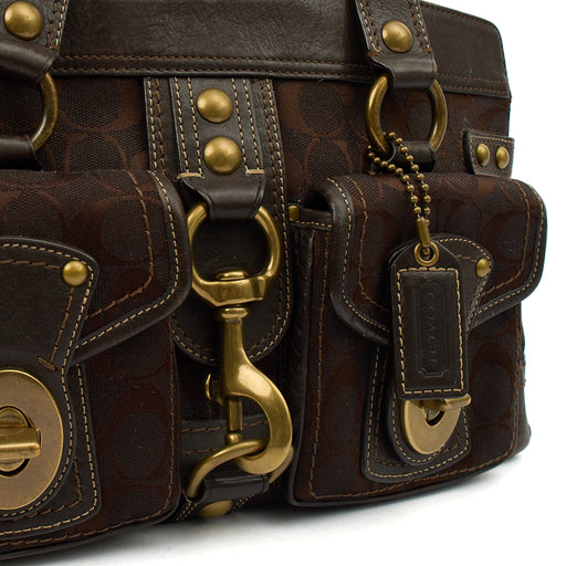 Picture of Coach Shoulder Bag Willow Tote in Brown, Leather