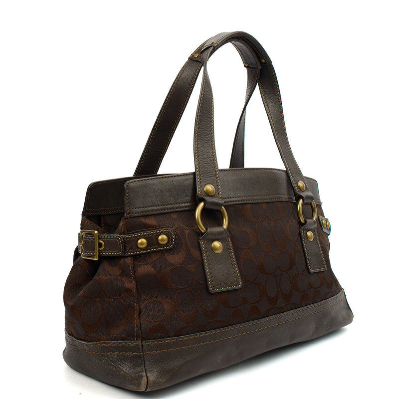 Picture of Coach Shoulder Bag Willow Tote in Brown, Leather
