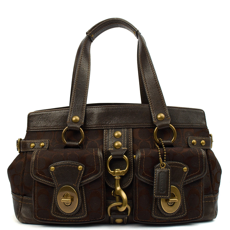 Picture of Coach Shoulder Bag Willow Tote in Brown, Leather