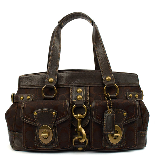 Picture of Coach Shoulder Bag Willow Tote in Brown, Leather