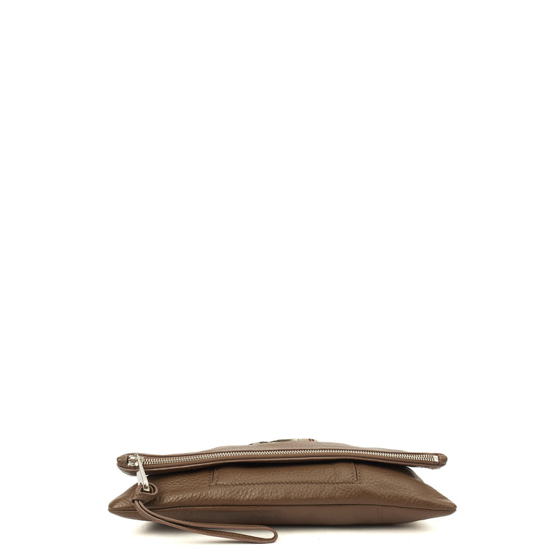 Picture of Mulberry Clutch Daria Pouch in Clay, Calfskin Leather