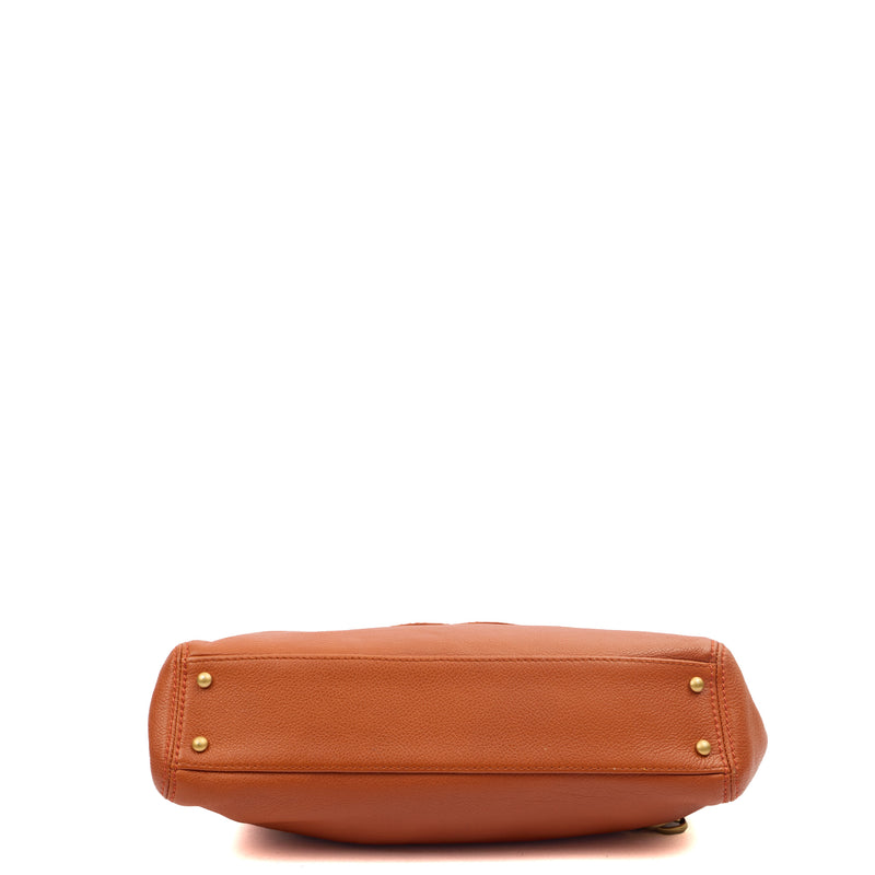 Picture of Chanel Shoulder Bag Shoulder Bag in Orange, Calfskin Leather