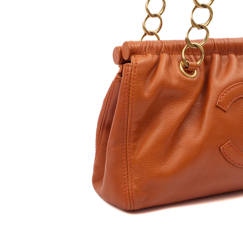 Picture of Chanel Shoulder Bag Shoulder Bag in Orange, Calfskin Leather