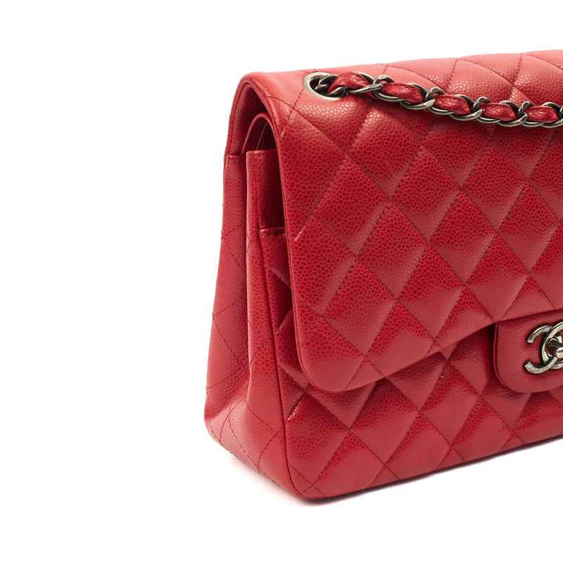 Picture of Chanel Shoulder Bag Classic Double Flap - Large in Red, Caviar Leather