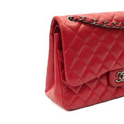 Picture of Chanel Shoulder Bag Classic Double Flap - Large in Red, Caviar Leather