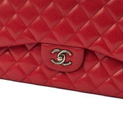 Picture of Chanel Shoulder Bag Classic Double Flap - Large in Red, Caviar Leather