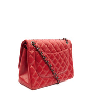 Picture of Chanel Shoulder Bag Classic Double Flap - Large in Red, Caviar Leather