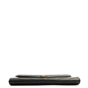 Picture of Saint Laurent Clutch Envelope Flap Pouch in Black, Calfskin Leather