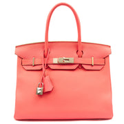 Picture of Hermes Tote Birkin 30 in Rose Lipstick, Togo Leather