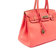 Picture of Hermes Tote Birkin 30 in Rose Lipstick, Togo Leather