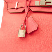 Picture of Hermes Tote Birkin 30 in Rose Lipstick, Togo Leather