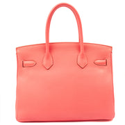 Picture of Hermes Tote Birkin 30 in Rose Lipstick, Togo Leather