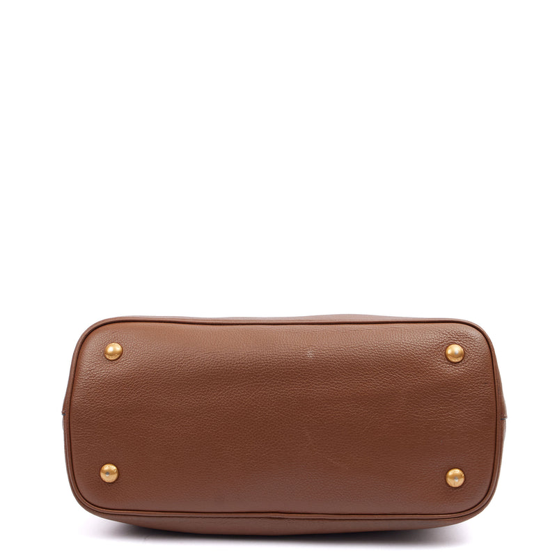 Picture of Prada Cross Body Tote in Brown, Leather