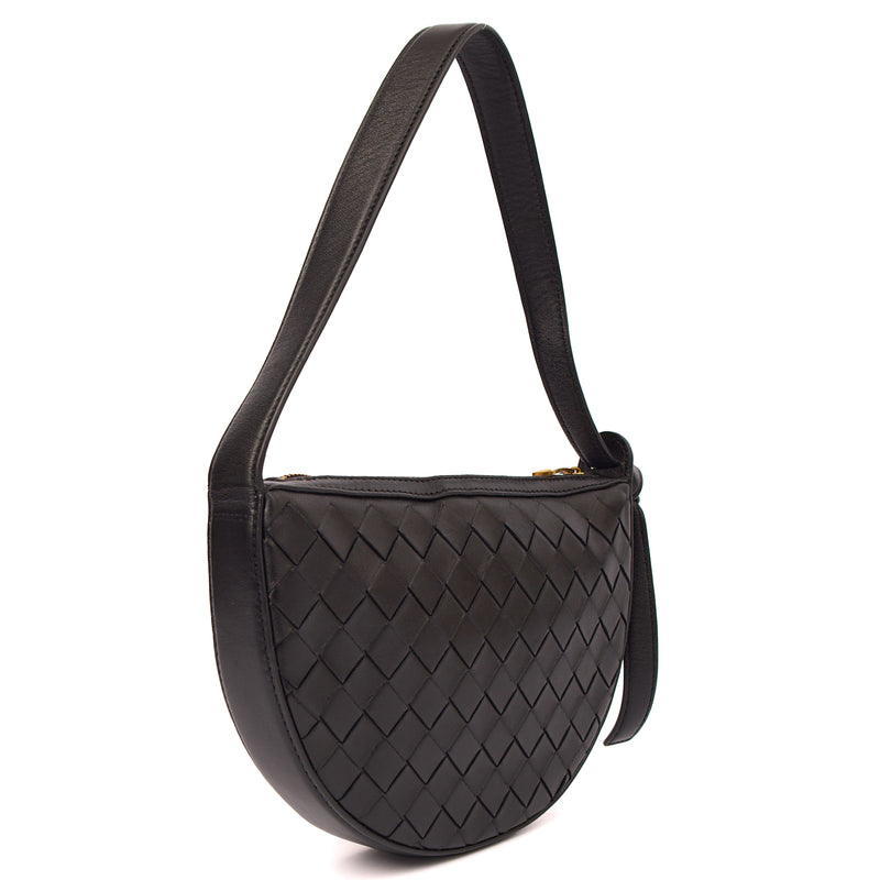 Picture of Bottega Veneta Shoulder Bag Gemelli - Small in Black, Intrecciato Nappa