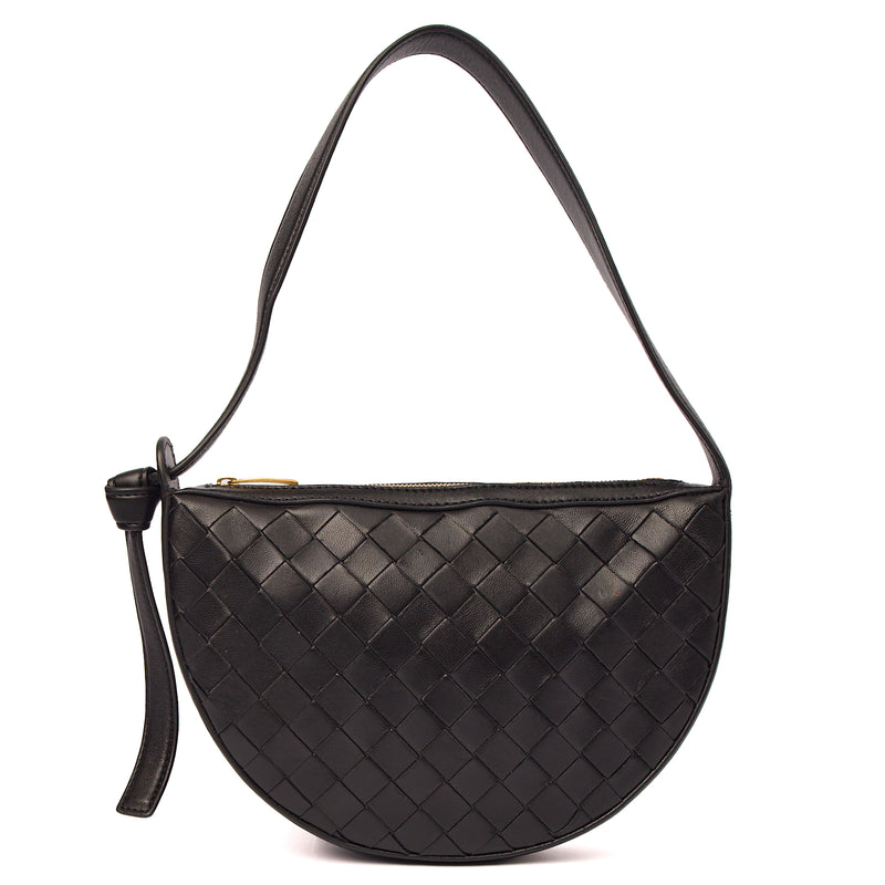 Picture of Bottega Veneta Shoulder Bag Gemelli - Small in Black, Intrecciato Nappa