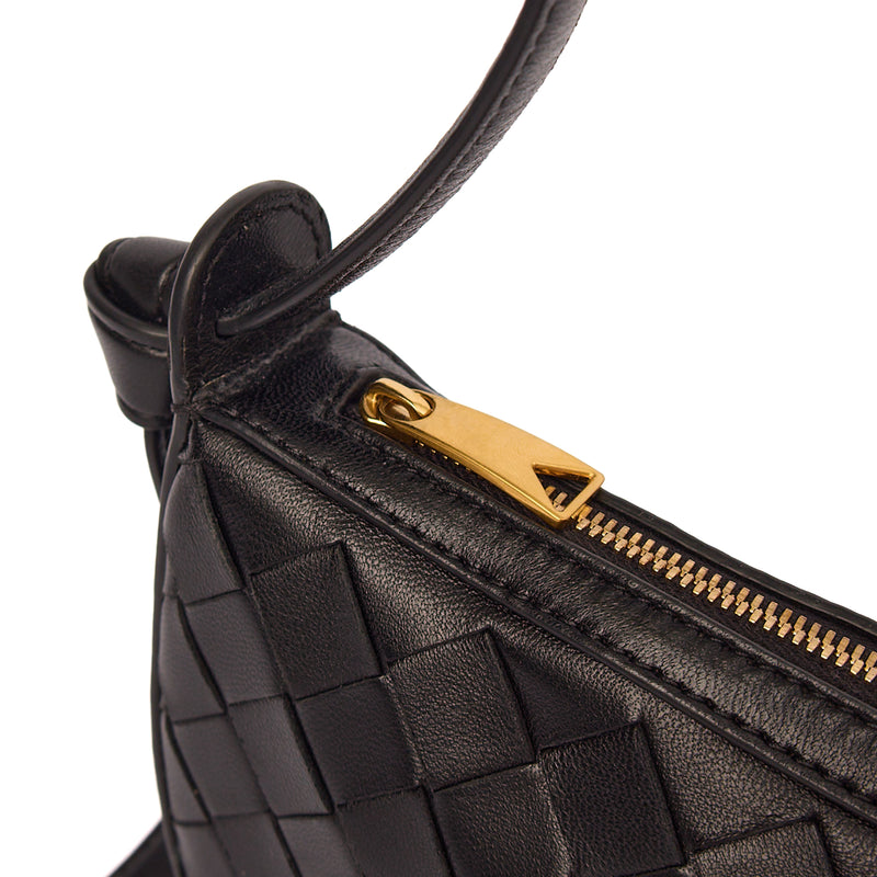 Picture of Bottega Veneta Shoulder Bag Gemelli - Small in Black, Intrecciato Nappa