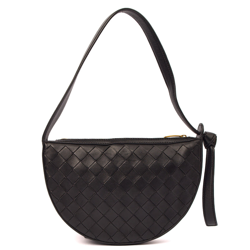 Picture of Bottega Veneta Shoulder Bag Gemelli - Small in Black, Intrecciato Nappa