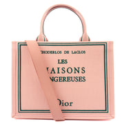 Picture of Christian Dior Tote Book Tote - Small in Pink, Canvas