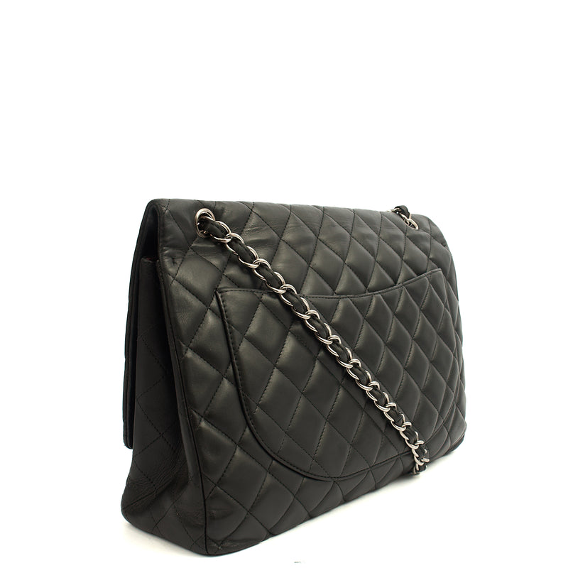 Picture of Chanel Shoulder Bag Classic Single Flap - Maxi in Black, Lambskin Leather