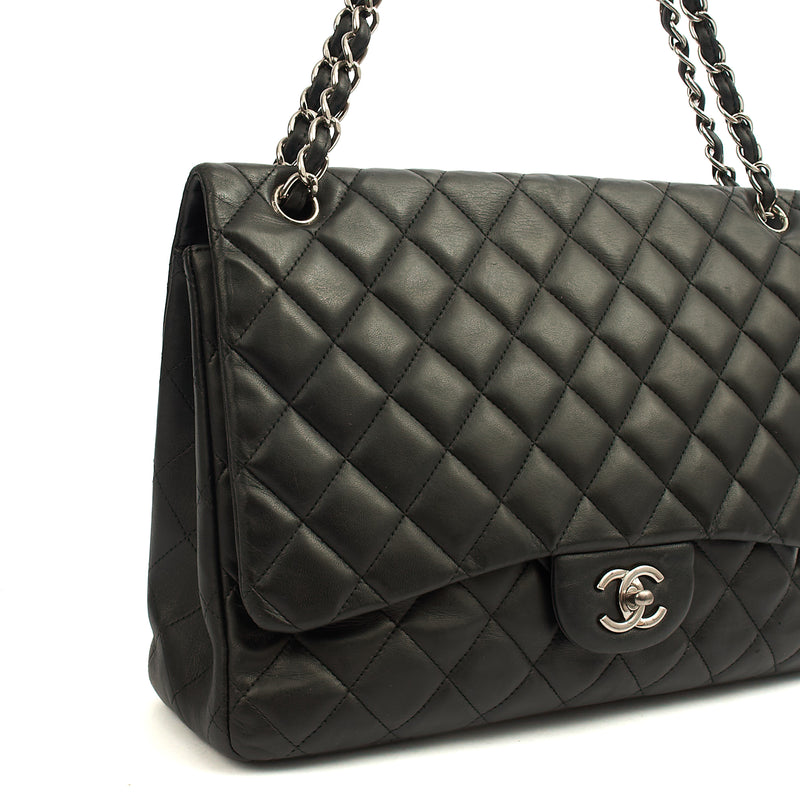 Picture of Chanel Shoulder Bag Classic Single Flap - Maxi in Black, Lambskin Leather