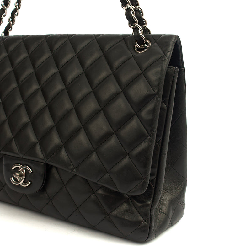 Picture of Chanel Shoulder Bag Classic Single Flap - Maxi in Black, Lambskin Leather
