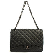 Picture of Chanel Shoulder Bag Classic Single Flap - Maxi in Black, Lambskin Leather