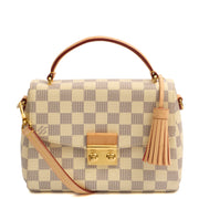 Picture of Louis Vuitton Top Handle Croisette in Damier Azur, Canvas