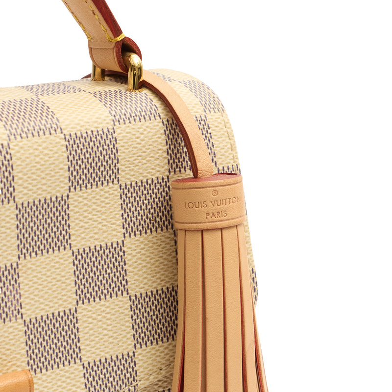 Picture of Louis Vuitton Top Handle Croisette in Damier Azur, Canvas