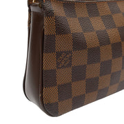 Picture of Louis Vuitton Mini Bag Pochette in Damier Ebene, Canvas