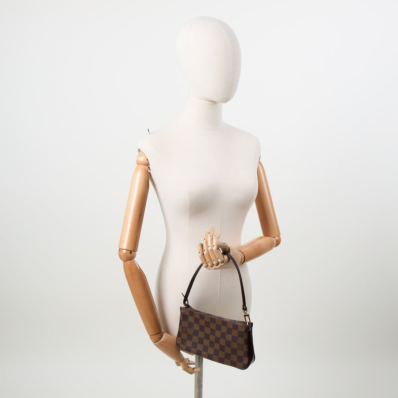 Picture of Louis Vuitton Mini Bag Pochette in Damier Ebene, Canvas