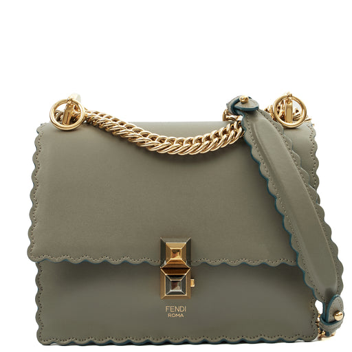 Picture of Fendi Cross Body Kan I - Small in Blue, Leather