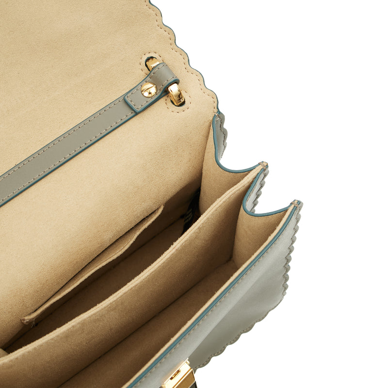 Picture of Fendi Cross Body Kan I - Small in Blue, Leather
