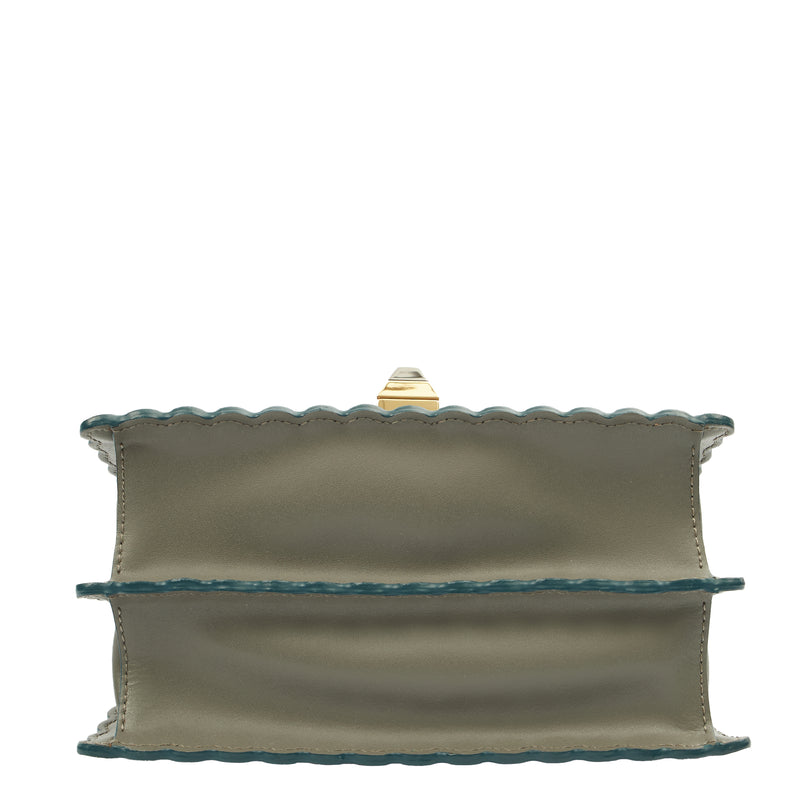 Picture of Fendi Cross Body Kan I - Small in Blue, Leather