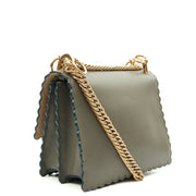Picture of Fendi Cross Body Kan I - Small in Blue, Leather