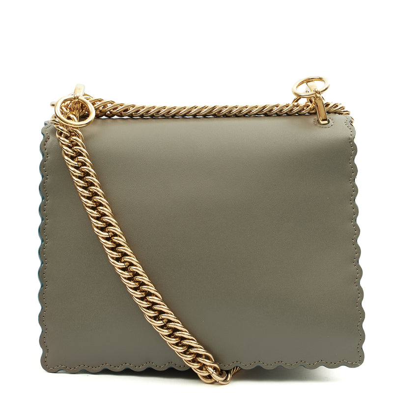 Picture of Fendi Cross Body Kan I - Small in Blue, Leather