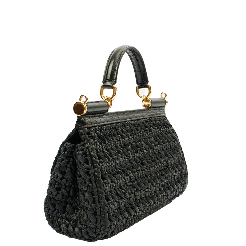 Picture of Dolce & Gabbana Top Handle Sicily - Small in Black, Other