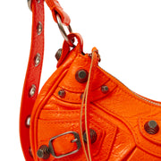 Picture of Balenciaga Shoulder Bag Le Cagole S in Orange, Leather