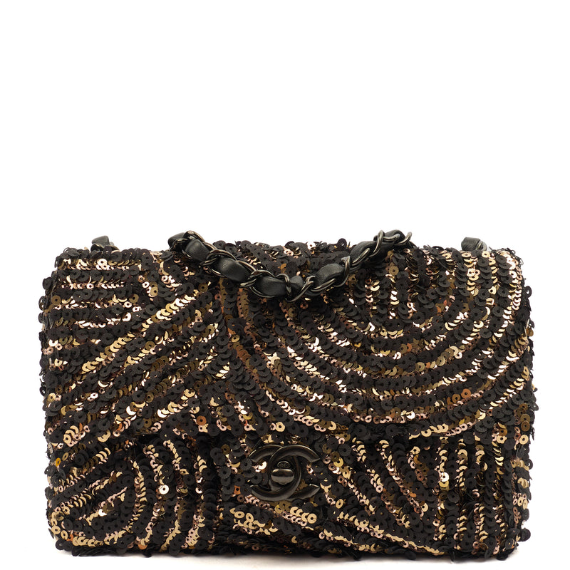 Picture of Chanel Shoulder Bag Flap Bag in Black, Sequin