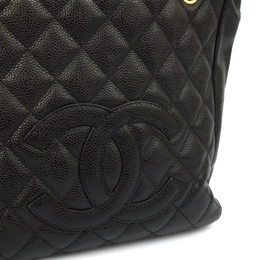 Picture of Chanel Tote Petite Shopping Tote in Black, Caviar Leather