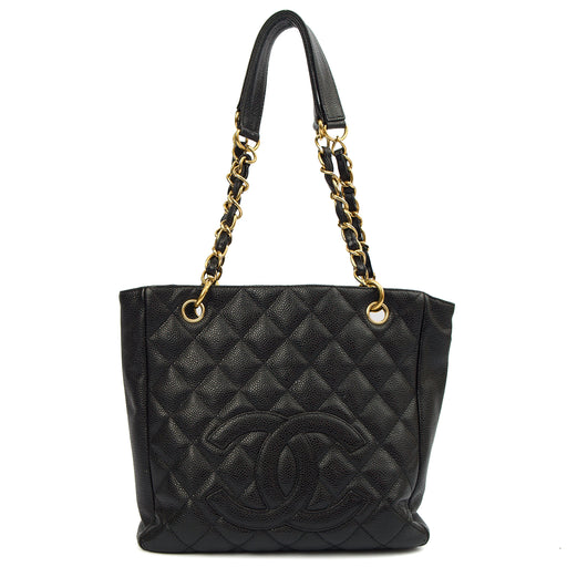 Picture of Chanel Tote Petite Shopping Tote in Black, Caviar Leather