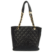 Picture of Chanel Tote Petite Shopping Tote in Black, Caviar Leather