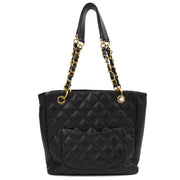 Picture of Chanel Tote Petite Shopping Tote in Black, Caviar Leather