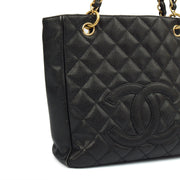 Picture of Chanel Tote Petite Shopping Tote in Black, Caviar Leather