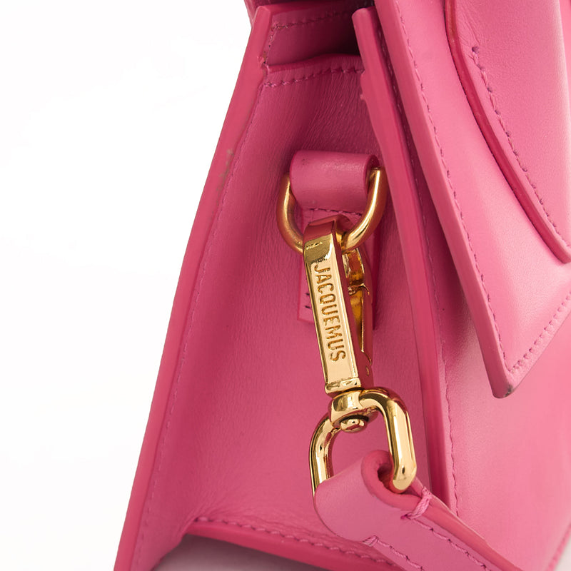 Picture of Jacquemus Top Handle Le Chiquito in Pink, Leather