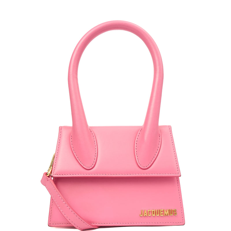 Picture of Jacquemus Top Handle Le Chiquito in Pink, Leather